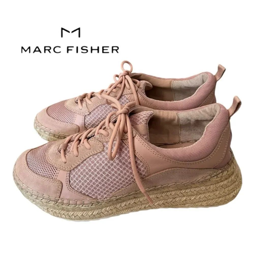 Marc Fisher Janette 3 Women's Pink Espadrille Tennis Shoes Sneakers 9